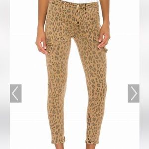 Frame -cheetah cargo pants - size 27